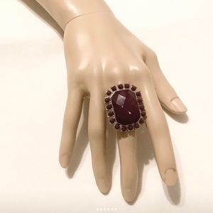 Ashley Stewart Purple Cocktail Ring… Costume Jewelry
